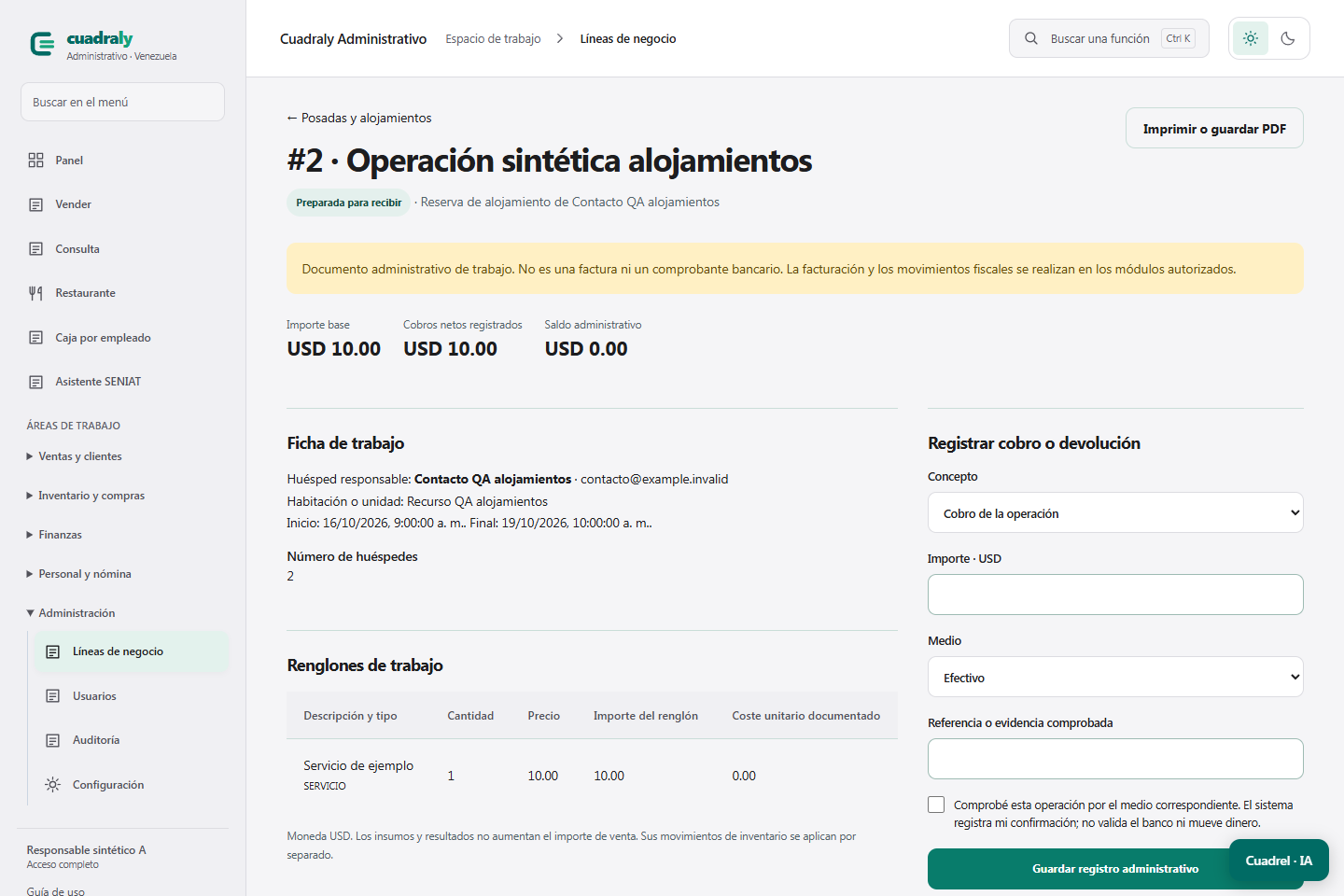 Ficha de trabajo de Posadas y alojamientos en Cuadraly